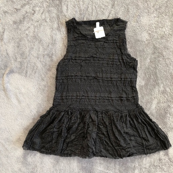 SOLD βοΈHP π Free People NWT Black Lace Tank - Picture 5 of 7